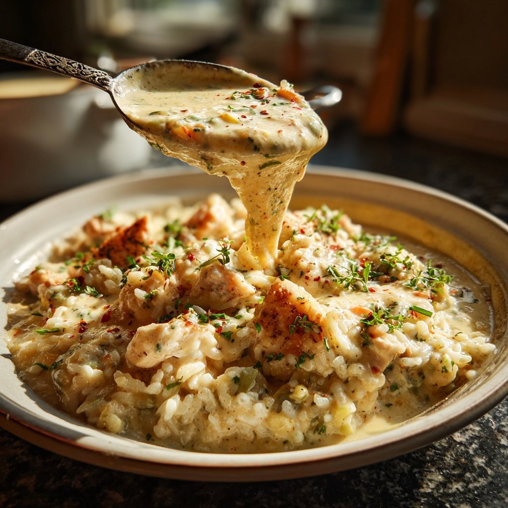 Creamy One Pot Chicken And Rice
