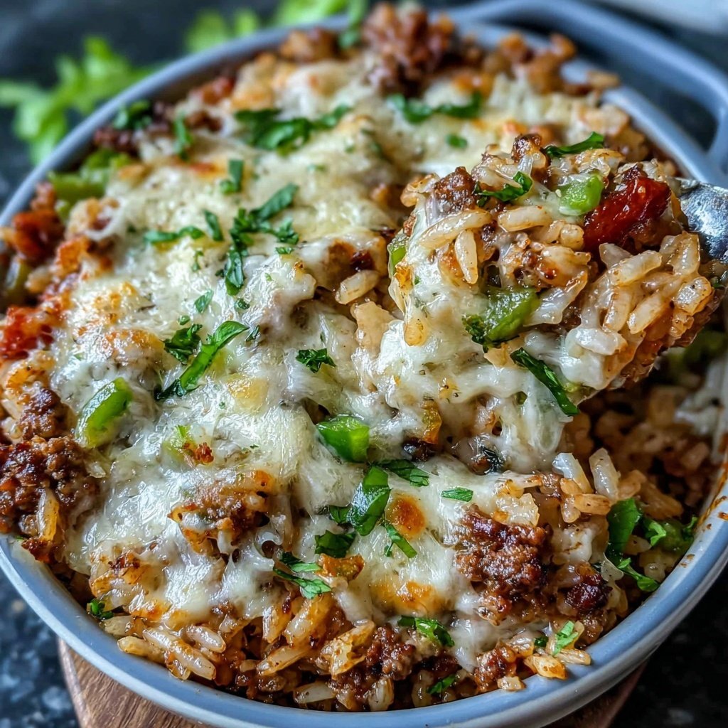 Ground Beef And Rice Casserole