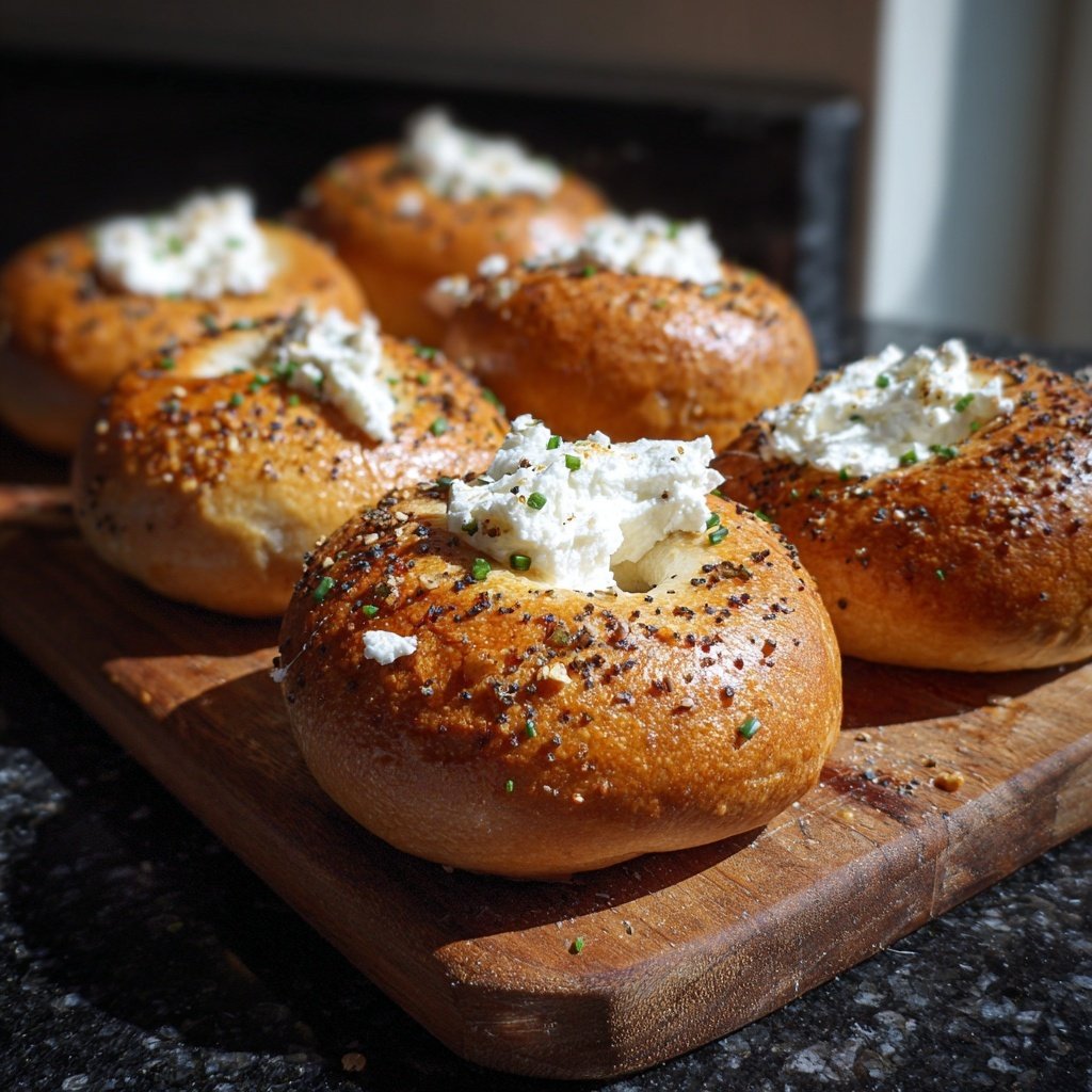 Protein Bagels With Cottage Cheese