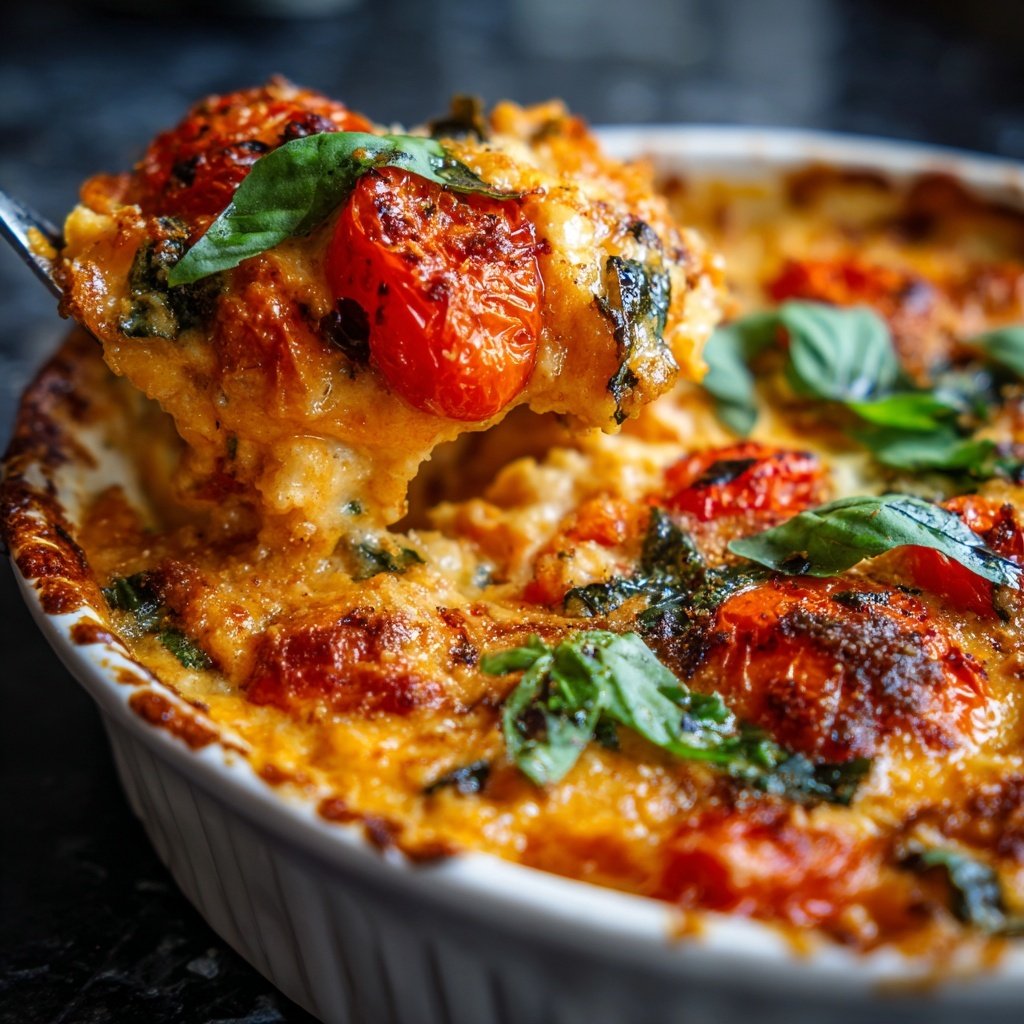 Sunday Creamy Tomato Vegetable Casserole