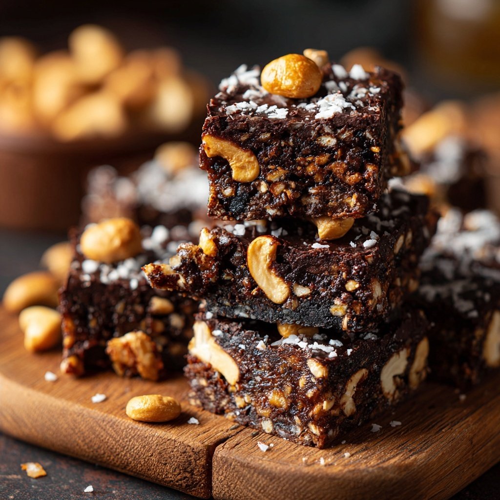 Chocolate Coconut Cashew Squares