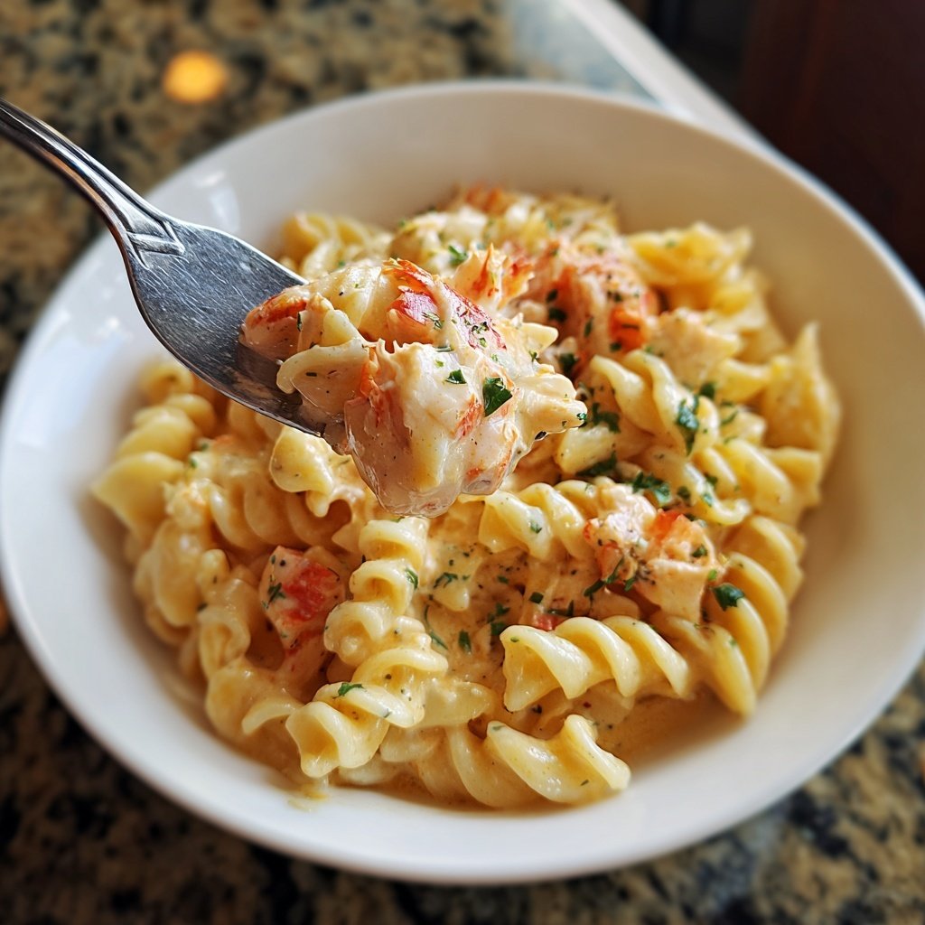 Creamy Lobster Pasta for Two