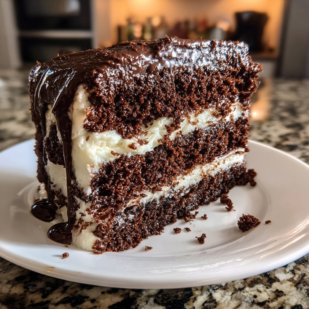 Chocolate Cake With Sour Cream Frosting