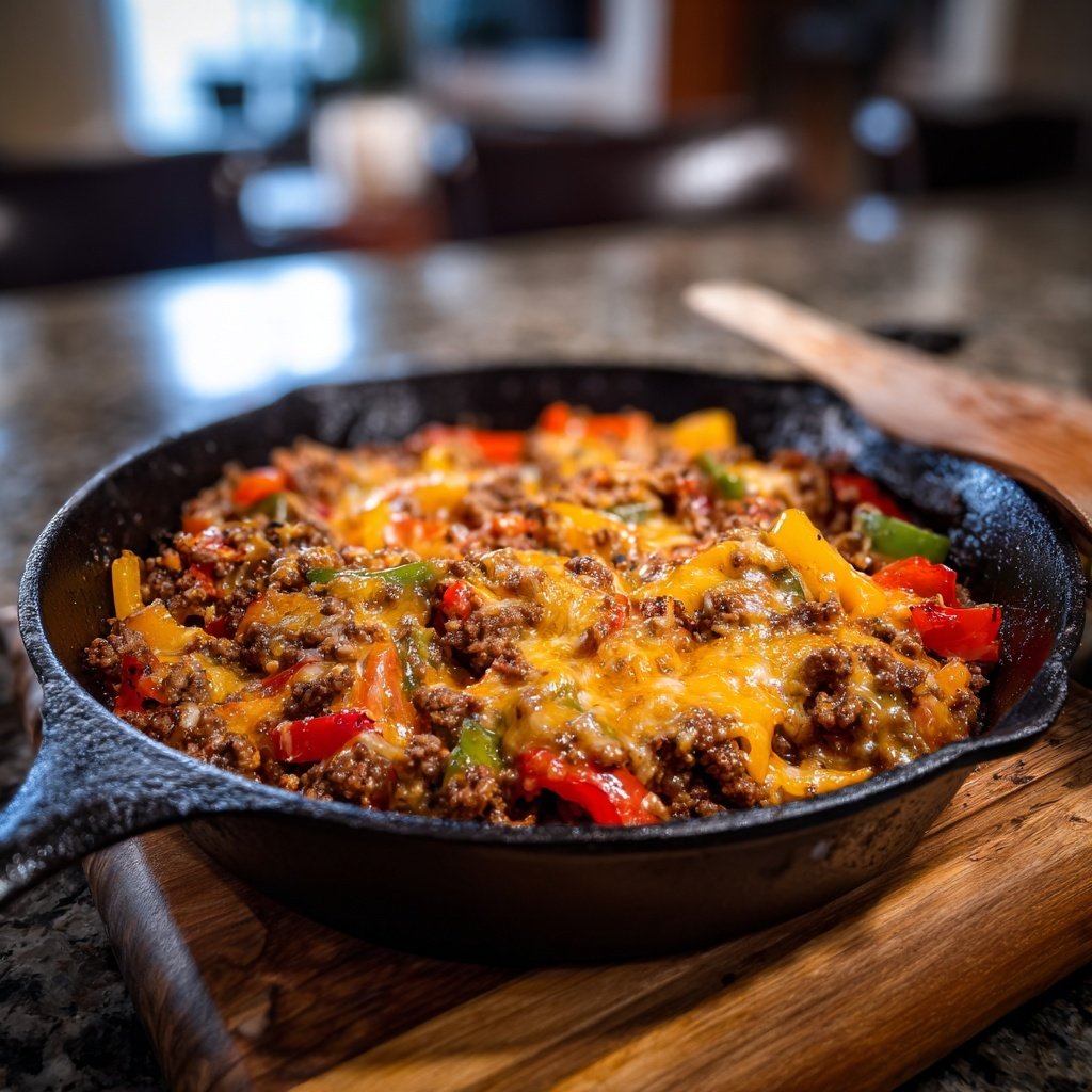 Ground Beef And Veggie Skillet