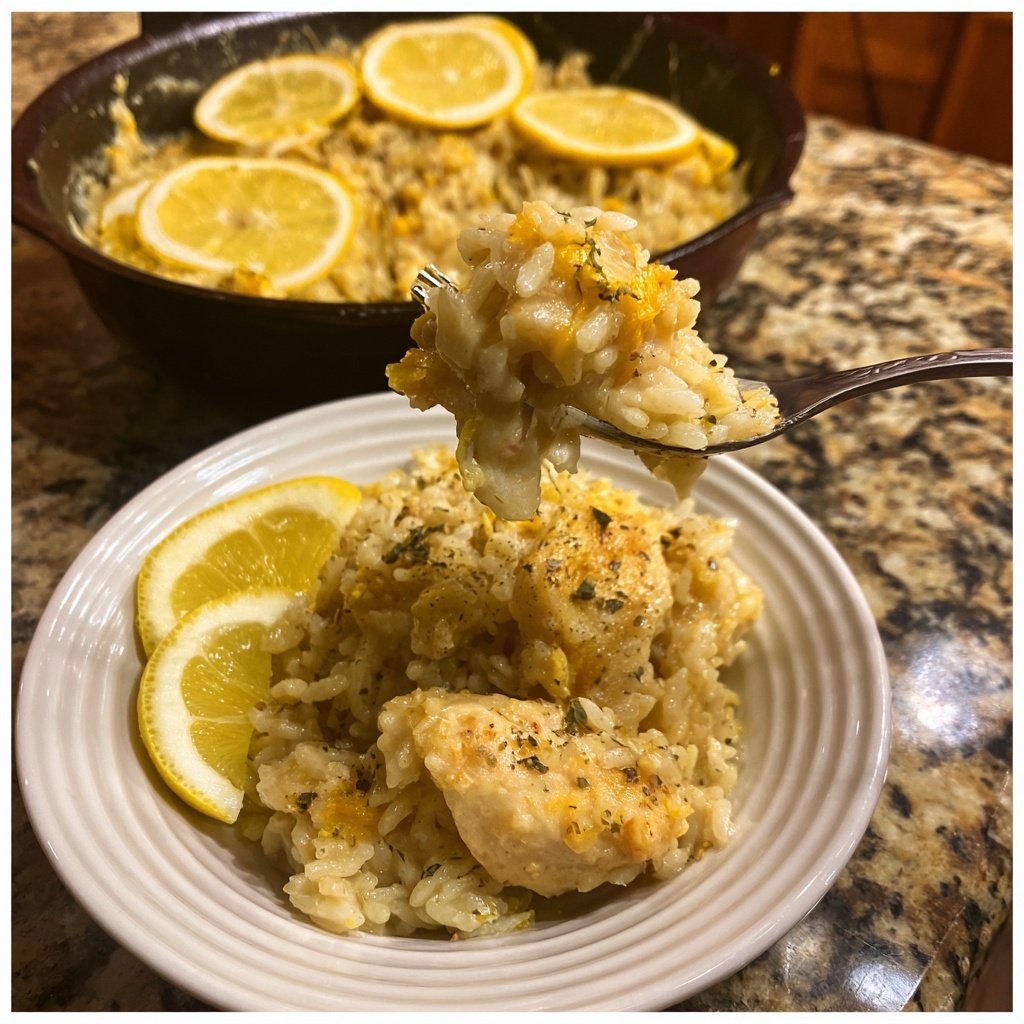 Creamy Lemon Chicken And Rice