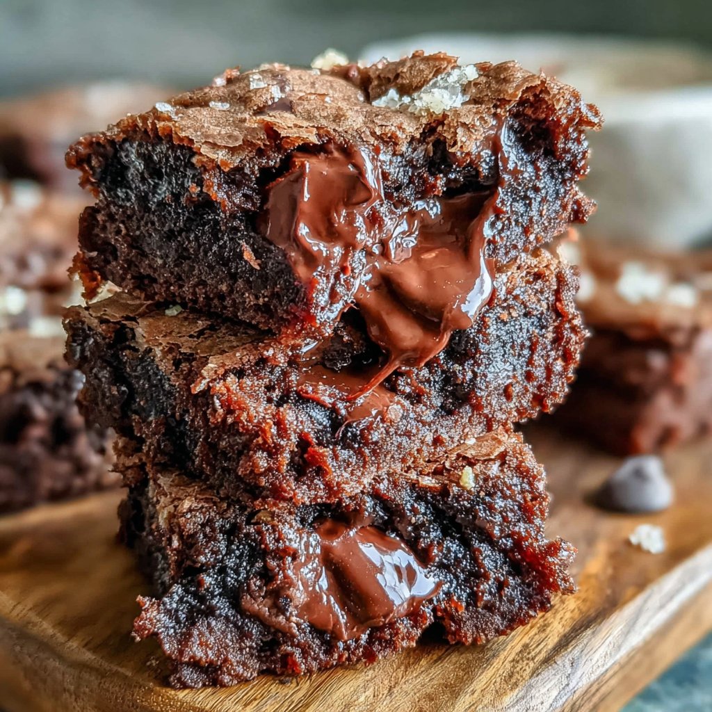 Sourdough Discard Brownies Crackly Top
