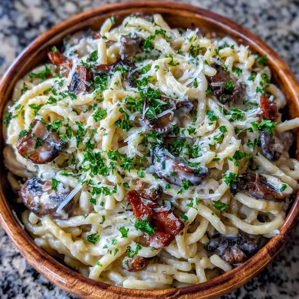 Quick Easy Pasta With Creamy Mushroom Sauce